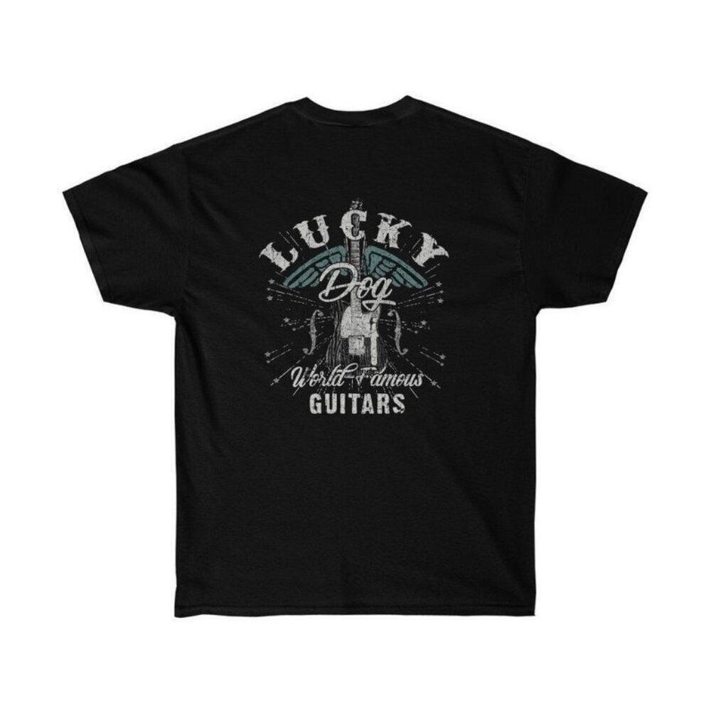 Lucky Dog Guitars Mississippi Blues Retro Music Fan T-Shirt